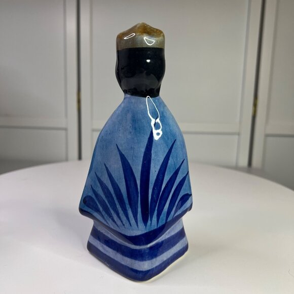 Tonala Mexican Folk Art Pottery Wiseman Figurine Stoneware Christmas Nativity - Picture 7 of 9